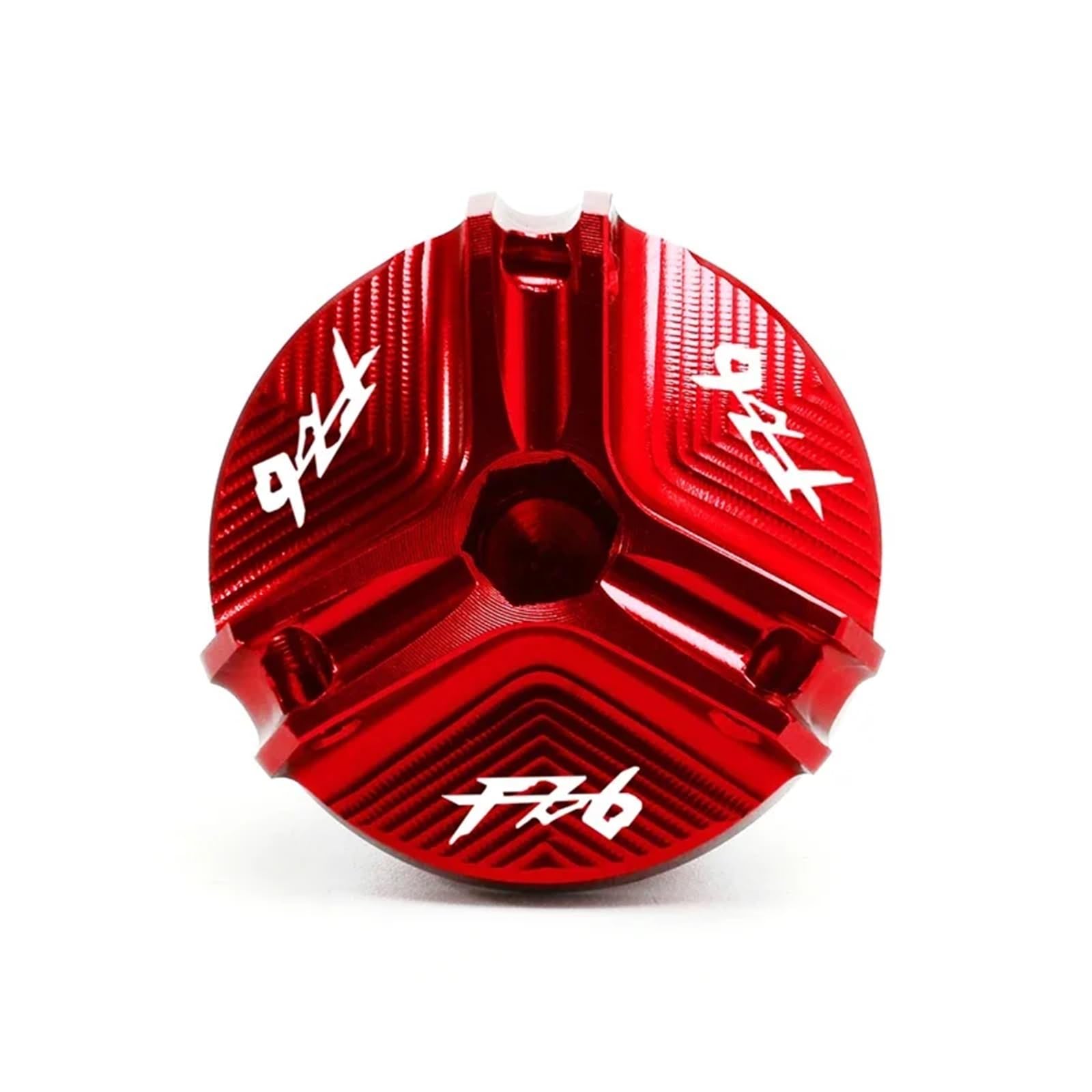 Adatto For Yamaha FZ1 Fazer 2006-2015 FZ6 FZ-6 FZ 6 FZ6R 2004-2012 2007 2009 FZ8 CNC Tappo Di Riempimento Olio Motore For Motocicletta Coperchio Tappo Olio(Red-FZ6)