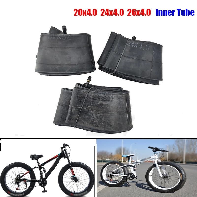 Camera d'Aria for Fat Bike 20/24/26x4.0 for Bici da Spiaggia/Neve E Bici Elettriche