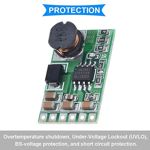 Miniatura 3 de Convertidor de Buck DC-DC 2PCS 4.5V-27V a 3V 3.3V 3.7V 5V 6V 7.5 9V 12V reductor fuente de alimentación de alta eficiencia módulo regulador de