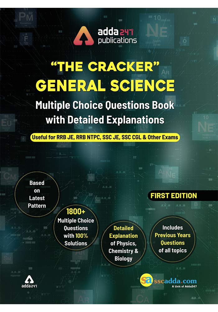 The Cracker General Science MCQ Book for RRB JE, NTPC, SSC and other Exams 2019 English Printed Edition