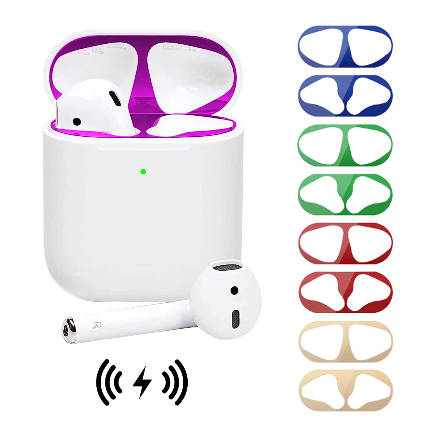 Amazon | CM Tech AirPods ダストガード 【2セット】 スキン