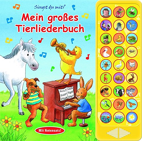 27-Button-Soundbuch - Mein großes Tierliederbuch - 27 bekannte Kinderlieder zum Mitsingen 27-Button-Soundbuch - Mein großes Tierliederbuch - 27 bekannte Kinderlieder zum Mitsingen
