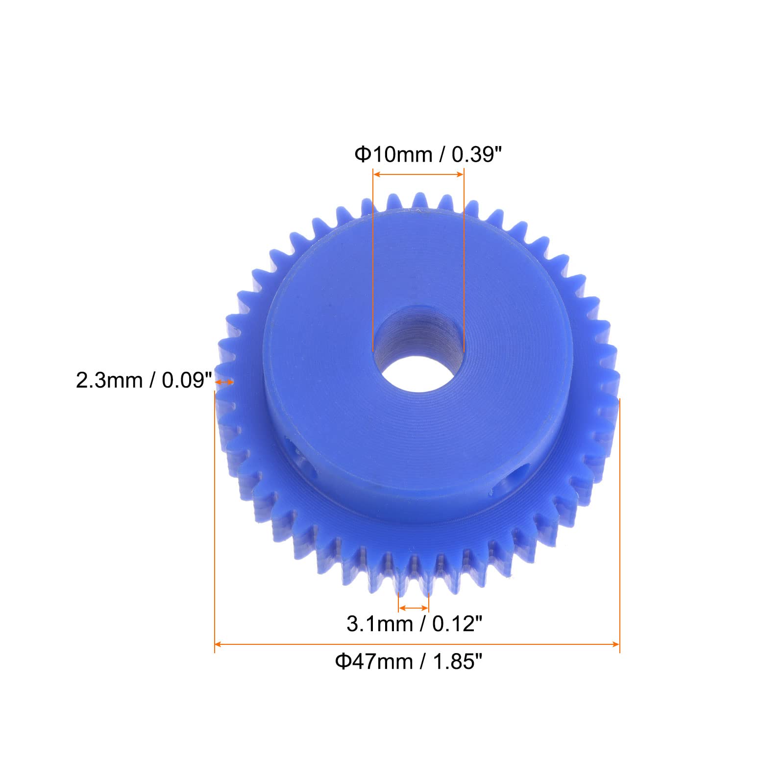 0.8 Module 15 Tooth Gear Uxcell Brass Bevel Gears 0.8 Module 15T - 2 ...