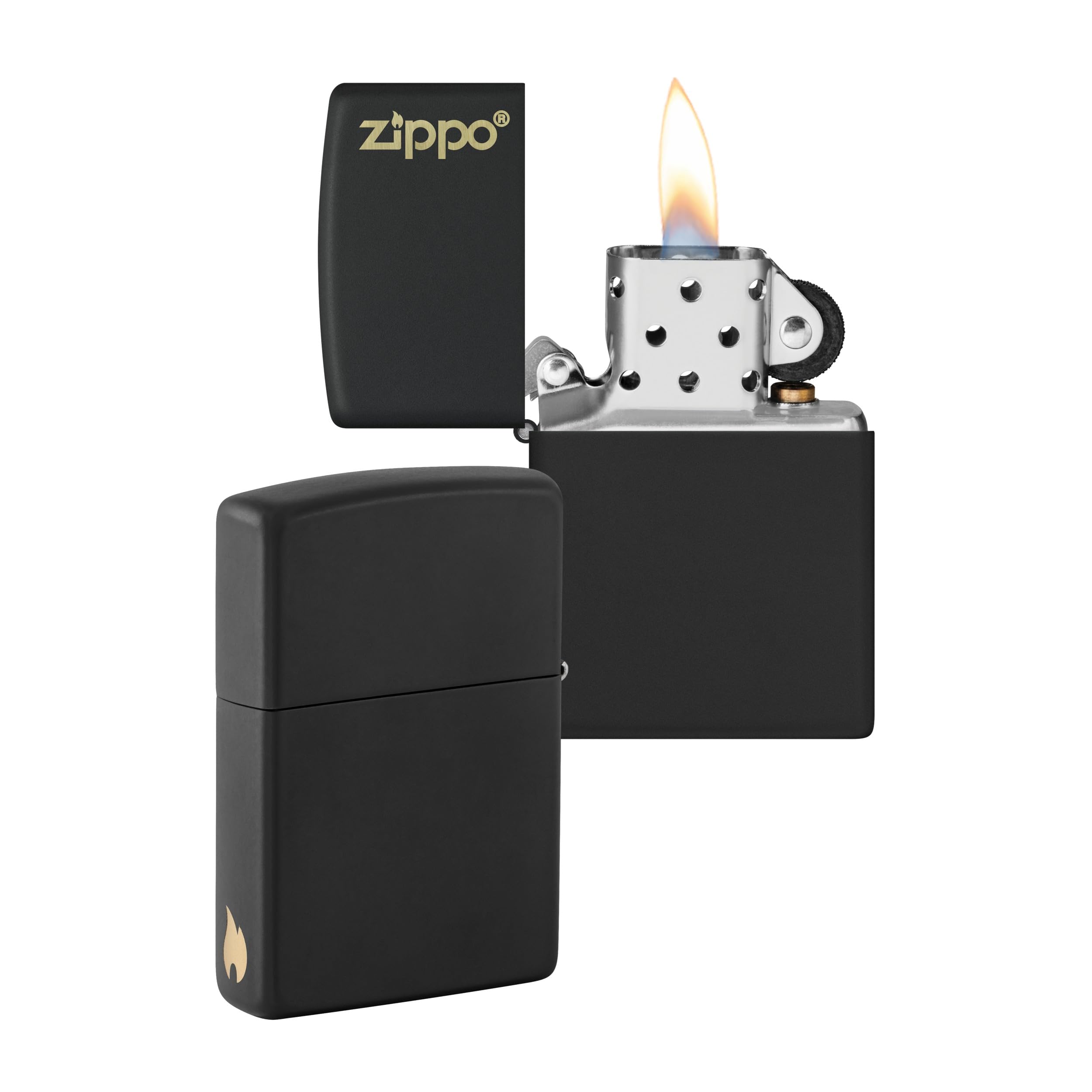 Zippo Accendino da tempesta – Production Clapboard – Cromo spazzolato – Color Image – Ricaricabile – Riutilizzabile – Design antivento – Confezione regalo – Made in USA