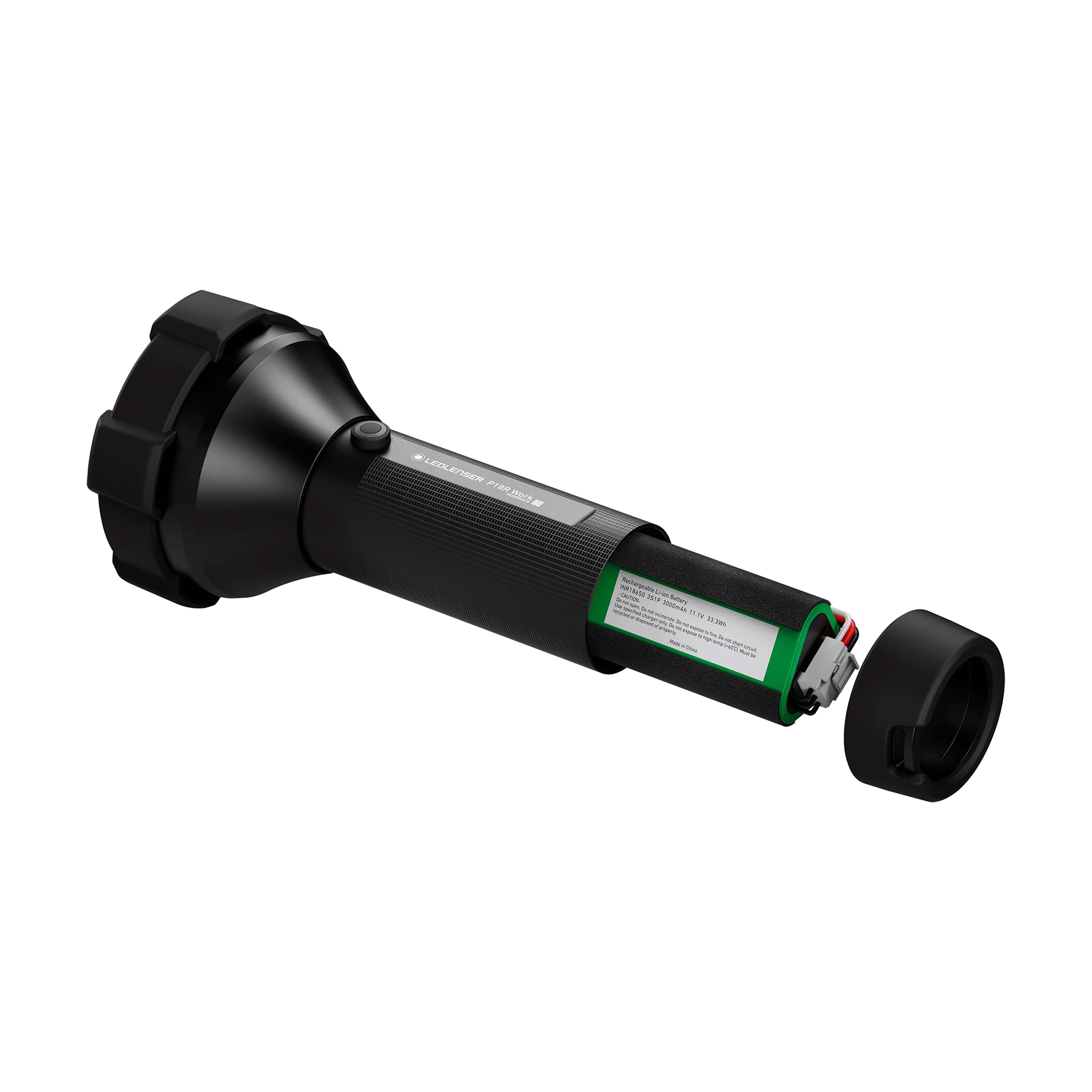Ledlenser P18R Work Robust latarka LED, szperacz, akumulator litowy z możliwością ładowania, 4500 lumenów, regulacja ostrości, technologia X-Lens, zasięg światła 720 m, magnetyczny kabel ładujący USB