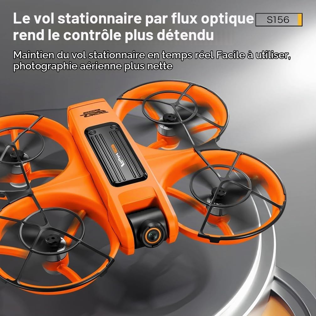 Nouveau Drone S156 4k Professionnel HD, caméra Grand Angle, WiFi FPV, rc, Maintien en Hauteur, hélicoptère, Grand écran, quadricoptère Pliable, Jouets,A,Triple Battery