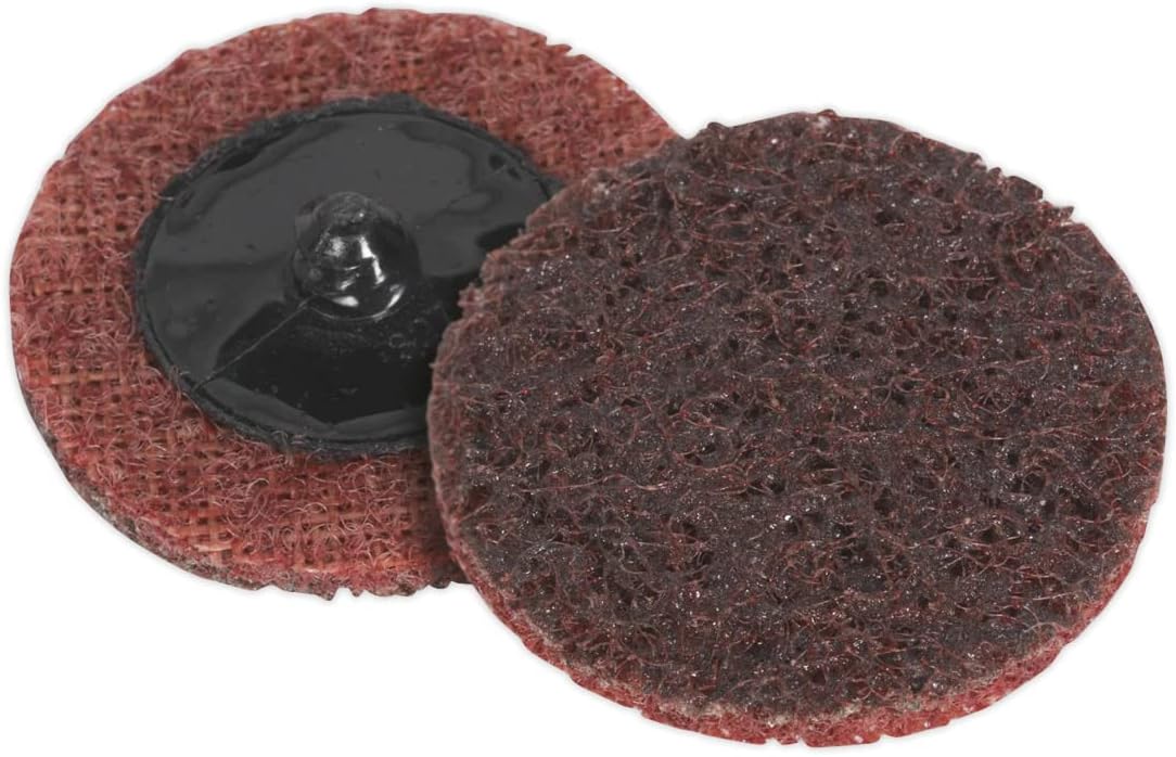 Sealey PTCQC50M Quick Change Preparation Pad Ø50mm Medium Pack of 10