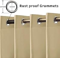 Vista 2 de OutdoorLines Cortinas impermeables para interiores y exteriores para patio – Panel de cortina de privacidad y bloqueo solar con ojales, resistente a