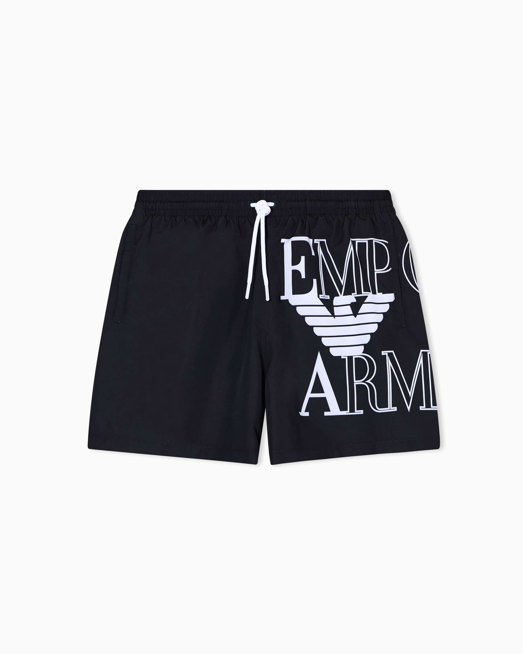 Emporio Armani Bodywear Bold Logo Swimshort, Black, Size L, Men