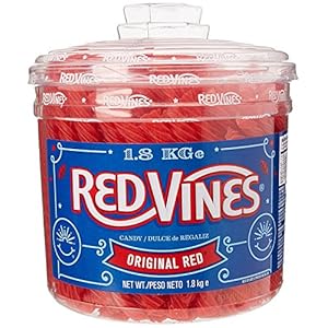 Redvines Candy 240 Fruit Flavour Vines 1,8 kg tube