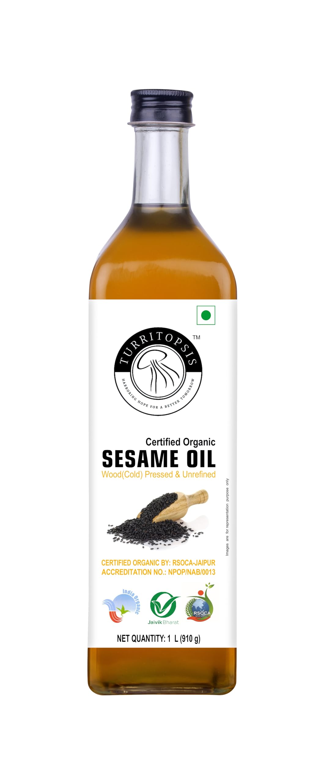TURRITOPSIS Wood pressed Sesame Gingelly (Til) Oil Certified Organic Cold pressed Kachi Ghani Kohlu Chekku Virgin Unrefined Pure Natural Cooking Oil 1 Litre Pack of 1 (B0CTMVB95Y) Amazon Price History, Amazon Price Tracker