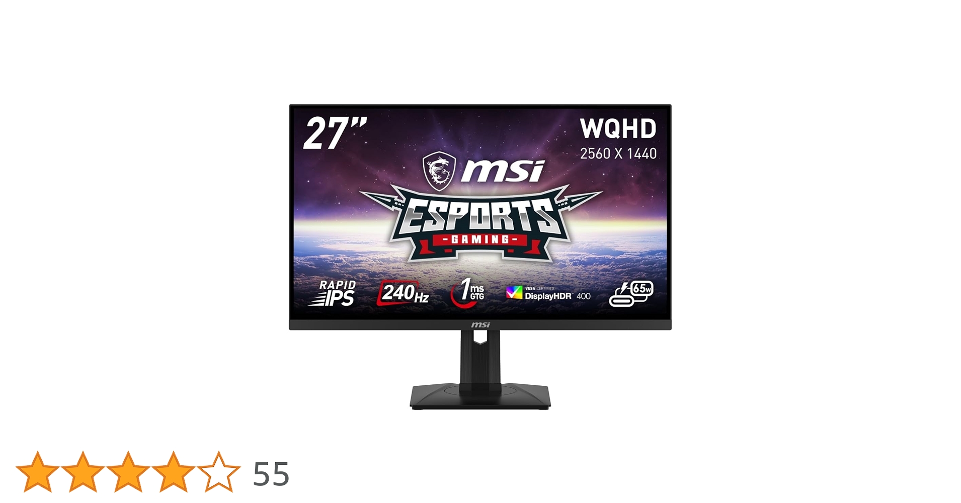 Amazon.co.jp: MSI ゲーミングモニター G274QPX 27インチ/WQHD/RAPID