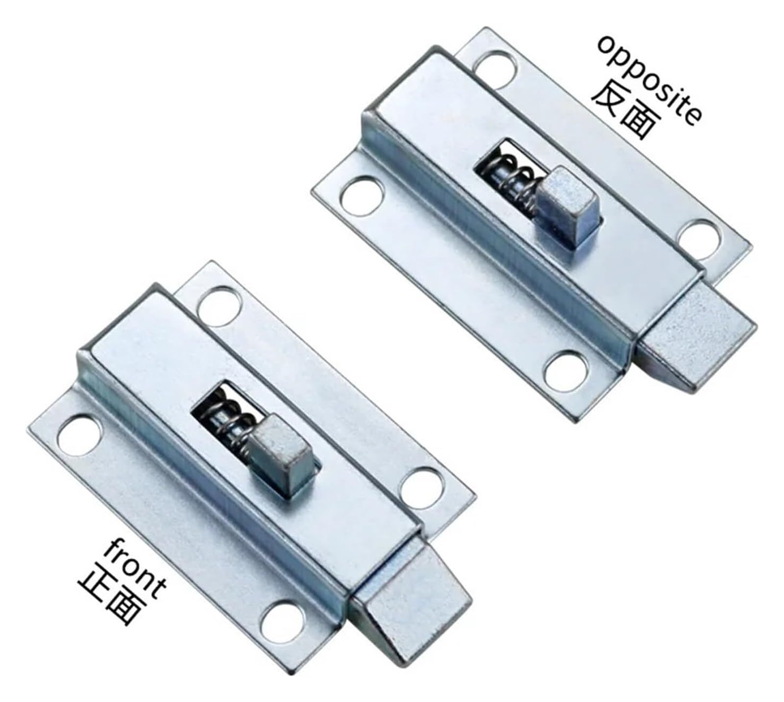 Hebilla de Puerta, Venta Directa Pasadores de Puerta de Hierro Pernos de Puerta Hebillas de Puerta Pasadores de extensión de Resorte for Interiores Bisagras de Hierro(Front)