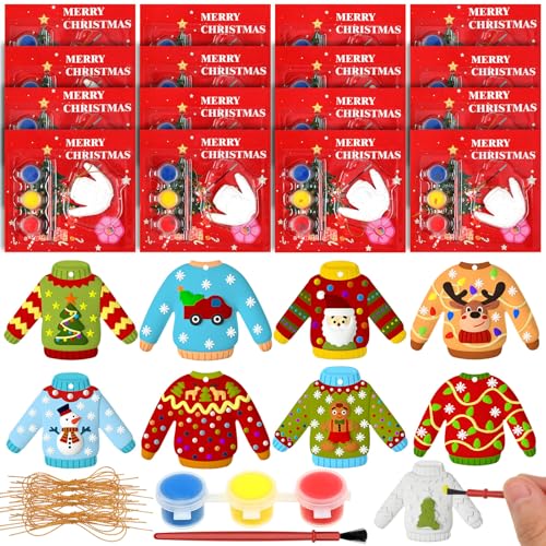 Syhood 36 Set Ceramic Painting Kit Paint Your Own Plaster Holiday...