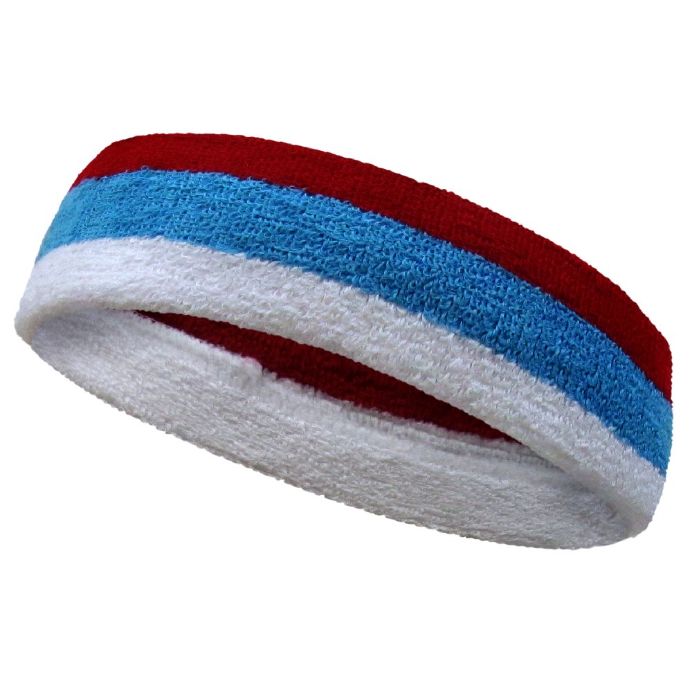 Couver 3 Striped Large Thick Wide Basketball Headband pro[1 Piece]