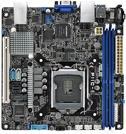 ASUS LGA1151 DDR4 EEC/Non-ECC UDIMM Mini-SAS HD M.2 C242 Server Workstation Mini ITX Motherboard Motherboards P11C-I
