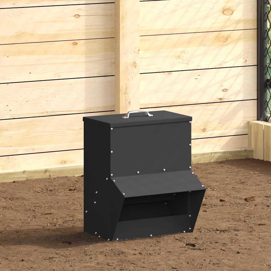 Genérico Comedero para Pollos Negro 20 x 25 x 35 cm,Producto para Mascotas y Animales,Productos para Mascotas,Cuencos, comederos, y bebederos para mascotas-874693