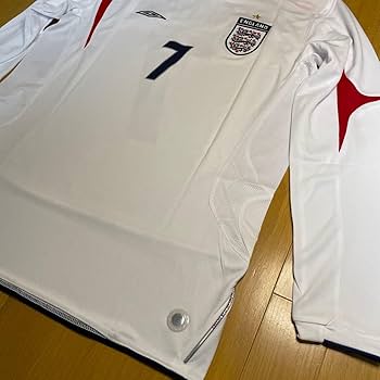 選手仕様ユニフォーム　ベッカム　イングランド代表　対ブラジル代表戦記念プリント 選手仕様ユニフォーム ベッカム イングランド代表 対ブラジル