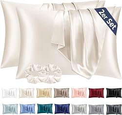 Vielit 2 Pack Satin Pillowcase for Hair and Skin,Soft as …