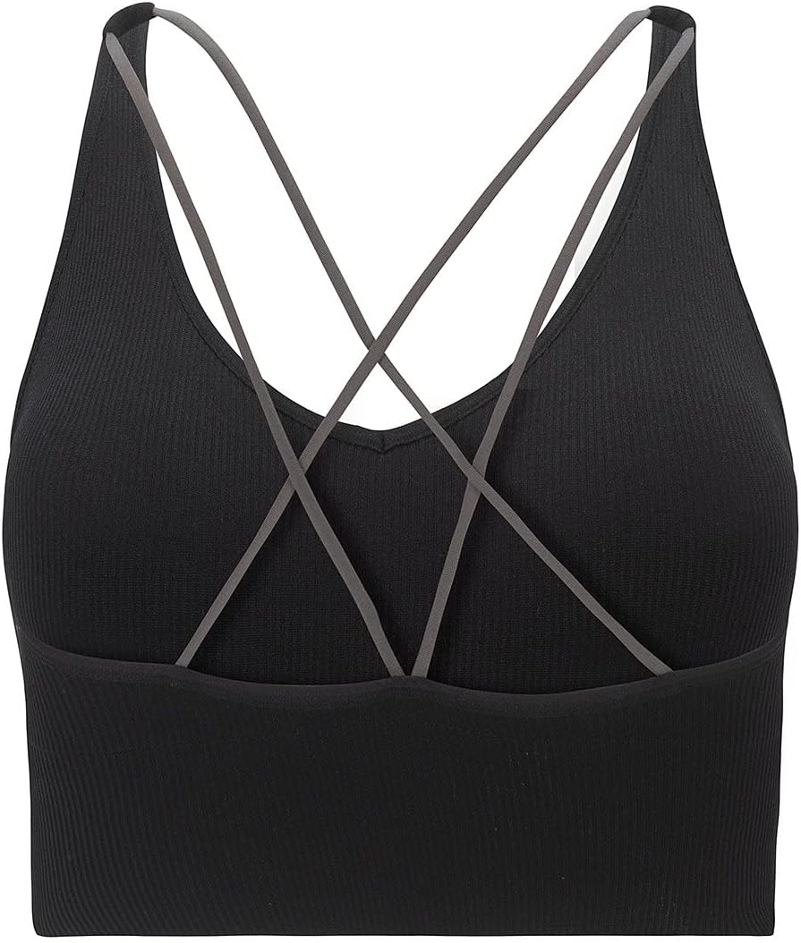 PUMA Women's Seamless Sports Bra, Black Grey/Mirrored Logo, X-Large - Image 2