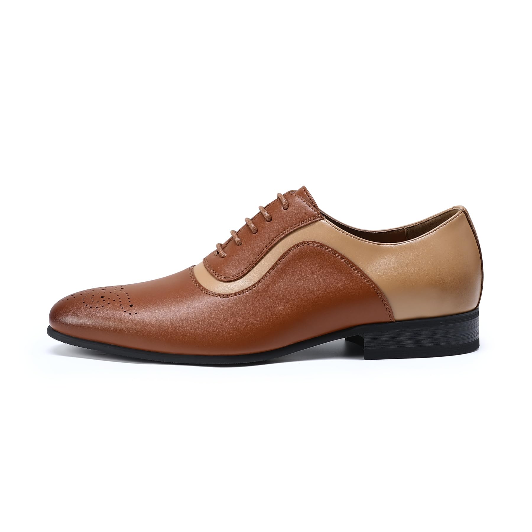 YFFUSHI Scarpe Eleganti Uomo Brogue Oxford Basse Stringate Sposo Shoes Formale Derby Business Matrimonio