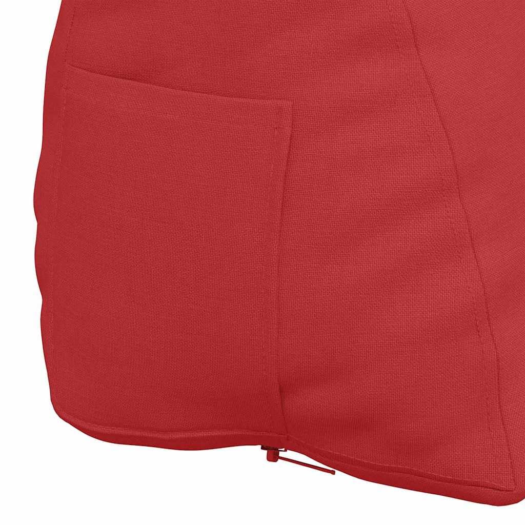 Cuscino per schienale rosso, 60 x 20 x 50 cm, comodo cuscino di supporto in tessuto liscio per divano e letto, comodo cuscino decorativo con rivestimento sfoderabile e morbida imbottitura in