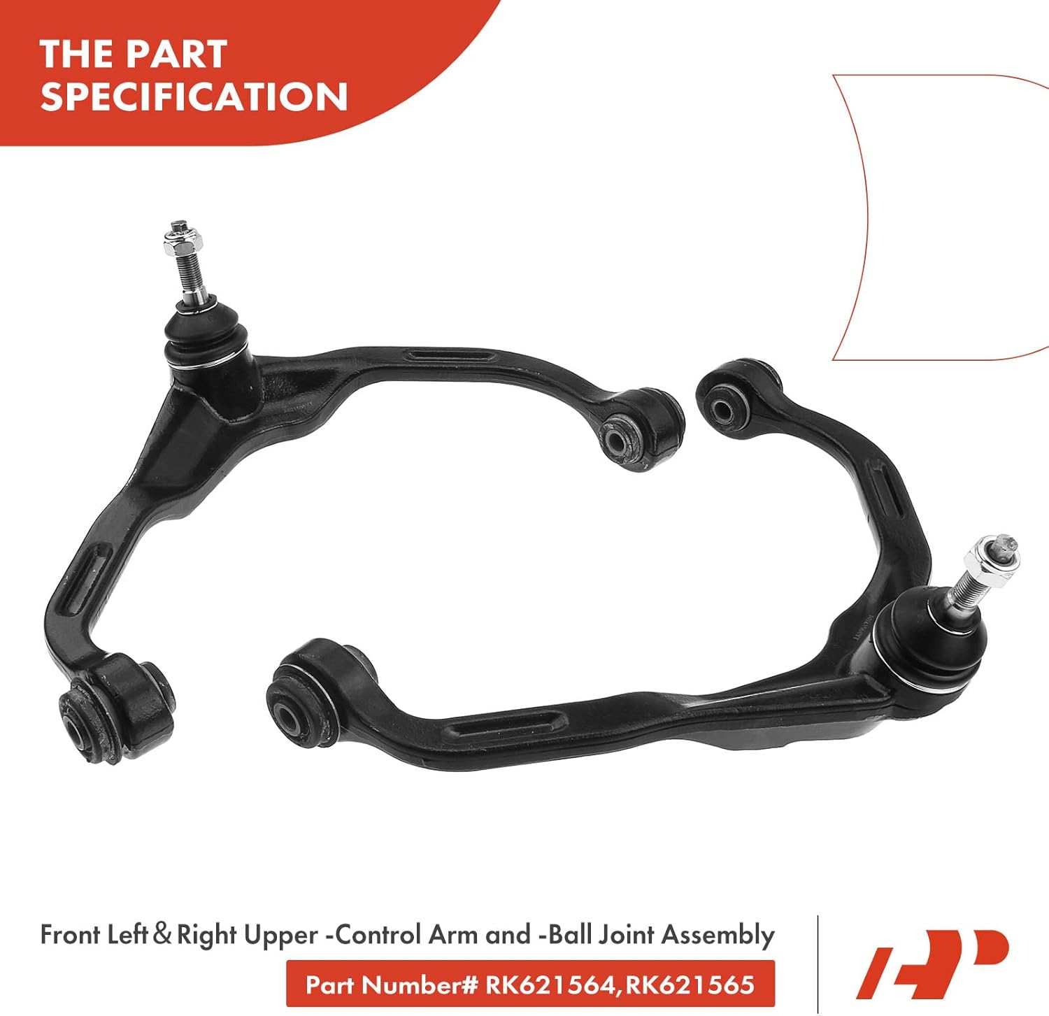 A-Premium Set of 12, Upper Control Arm, Lower Ball Joint, Inner Outer Tie Rod End, Sway Bar Link, Rack Pinion Boot, Compatible with Dodge Nitro 2007-2011 & Jeep Liberty 2008-2012