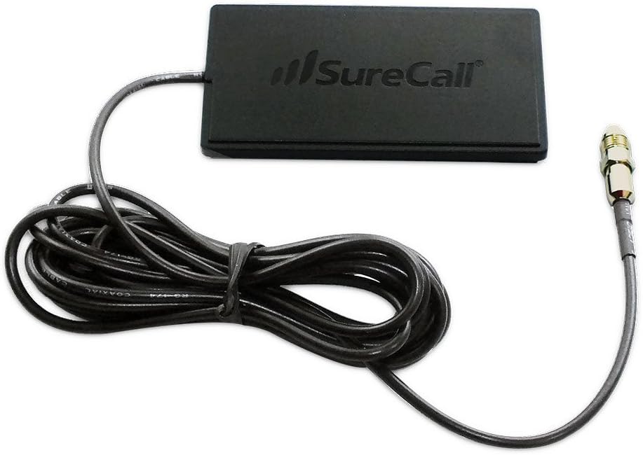 SureCall Wide Band Directional Interior Patch Antenna for Vehicles with FME-Female Connector - Black (SC-110W)