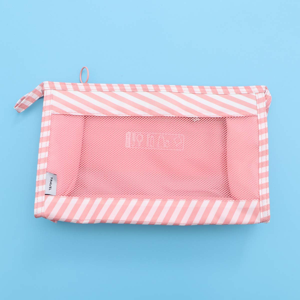 8-teiliges Gepäck-reisetaschen-Set Koffer-packtaschen Gepäck-Organizer Mehrzweck-Kleider-packtaschen Reißverschluss Streifen-Design