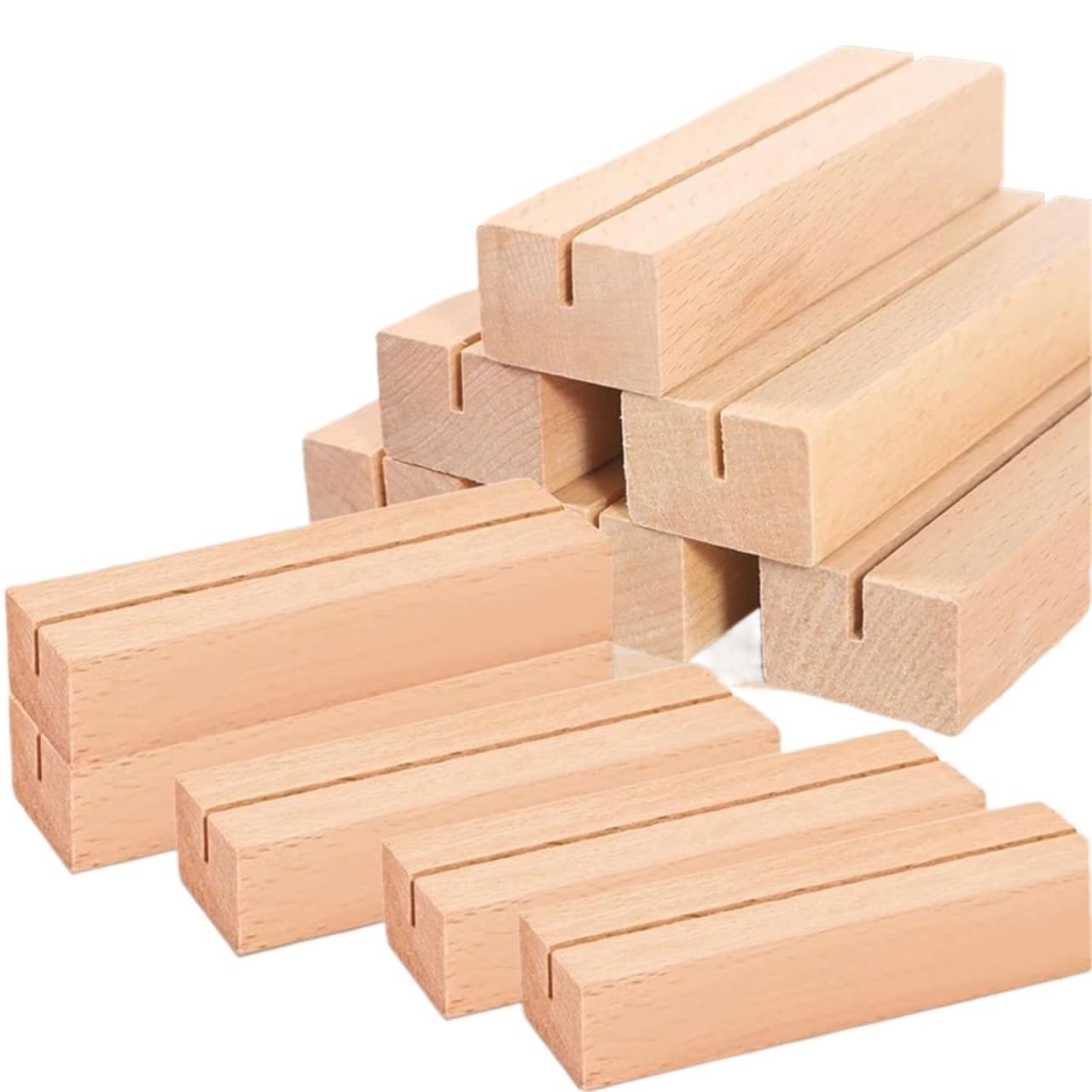 Tischkartenhalter aus Holz, 24er-Pack for rustikale Hochzeitstisch-Namensschilder