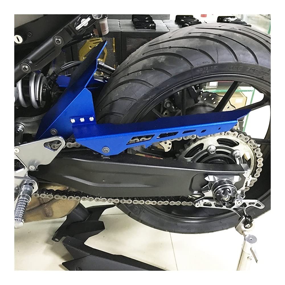 Paraspruzzi per moto, Parafango Parafango CNC Posteriore Ruota Posteriore Pneumatico Hugger F& ender Parafango Con Kit Protezione Coperchio Catena Compatible with Y- amaha FZ07 FZ- 07 Compatible with