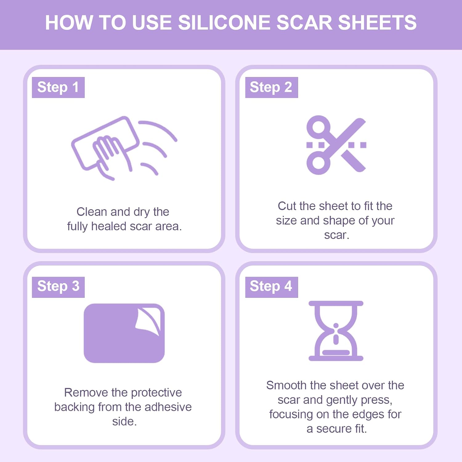 Silicone Scar Sheets, Silicone Scar Tape for Surgical Scars, Keloid Bump Removal Strips for Stretch Marks, C-Section, and Tummy Tuck (60" x 1.6" Roll) - Image 7