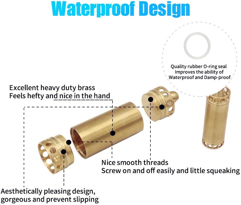 Top Brands HRX Package Waterproof Brass Pill Case Bottle Keychain, Single Chamber Pill Fob Holder for Purse Pocket Men Gift Outdoor EDC Tool Kit Up To 40% OFF HRX Package Waterproof Brass Pill Case Bottle Keychain, Single Chamber Pill Fob Holder for Purse Pocket Men Gift Outdoor EDC Tool Kit