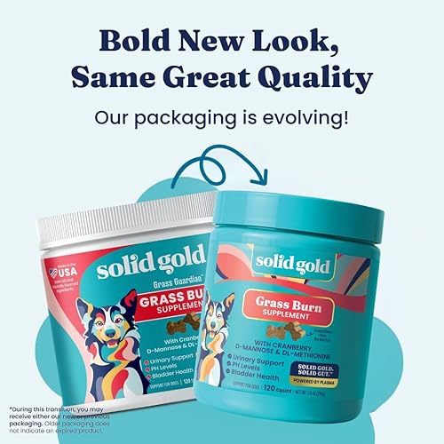Miniatura 2 de Solid Gold Masticables reparadores de hierba para orina de perro, neutralizador de orina de perro para césped con tracto urinario, riñón, vejiga y