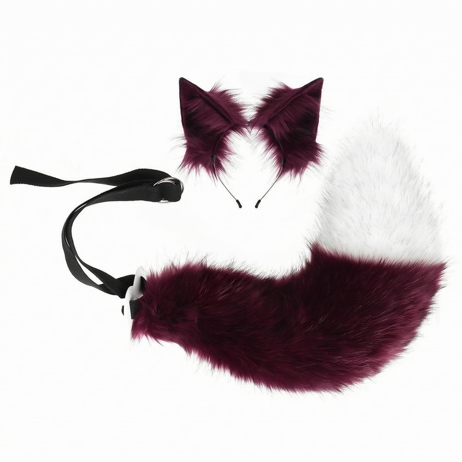 Set da Realistico, Fascia con Orecchie di, Regolabile, per Feste a Tema, Halloween, Cosplayer, Adulti