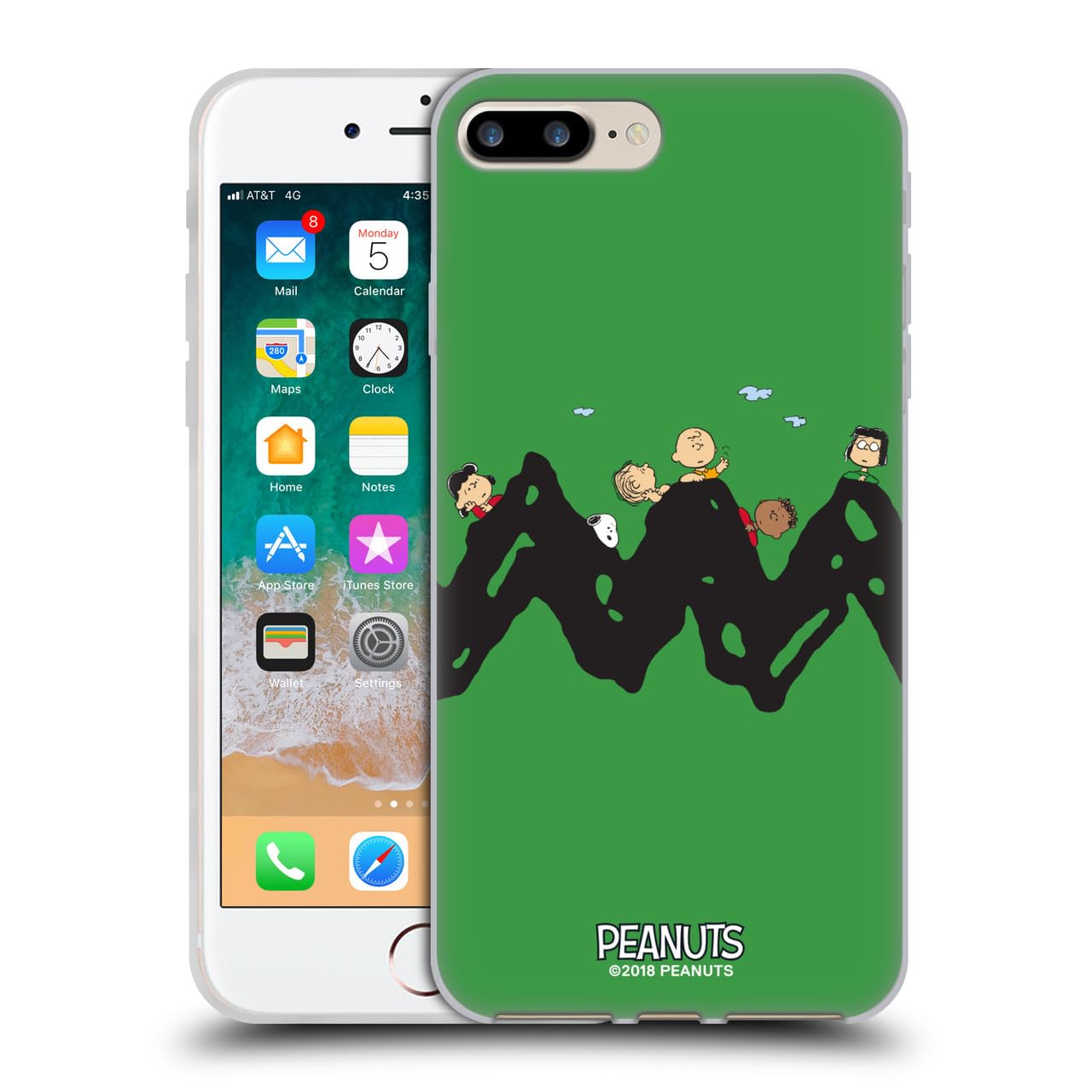 Head Case Designs Licenza Ufficiale Peanuts Gruppo Personaggi Custodia in Gel [Protezione di Grado Militare] Compatibile con Apple iPhone 7 Plus/iPhone 8 Plus E Compatibile con MagSafe