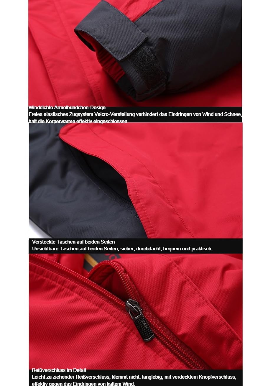 Herren Wind Und Wasserdichte Winter-Outdoor-Jacke