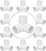 Vista 62 de Paquete de 20 conectores de tubería de PVC de 1/2" con codo de 45 grados (Socket x Socket) de calidad para muebles SCH40, adaptador de esquina