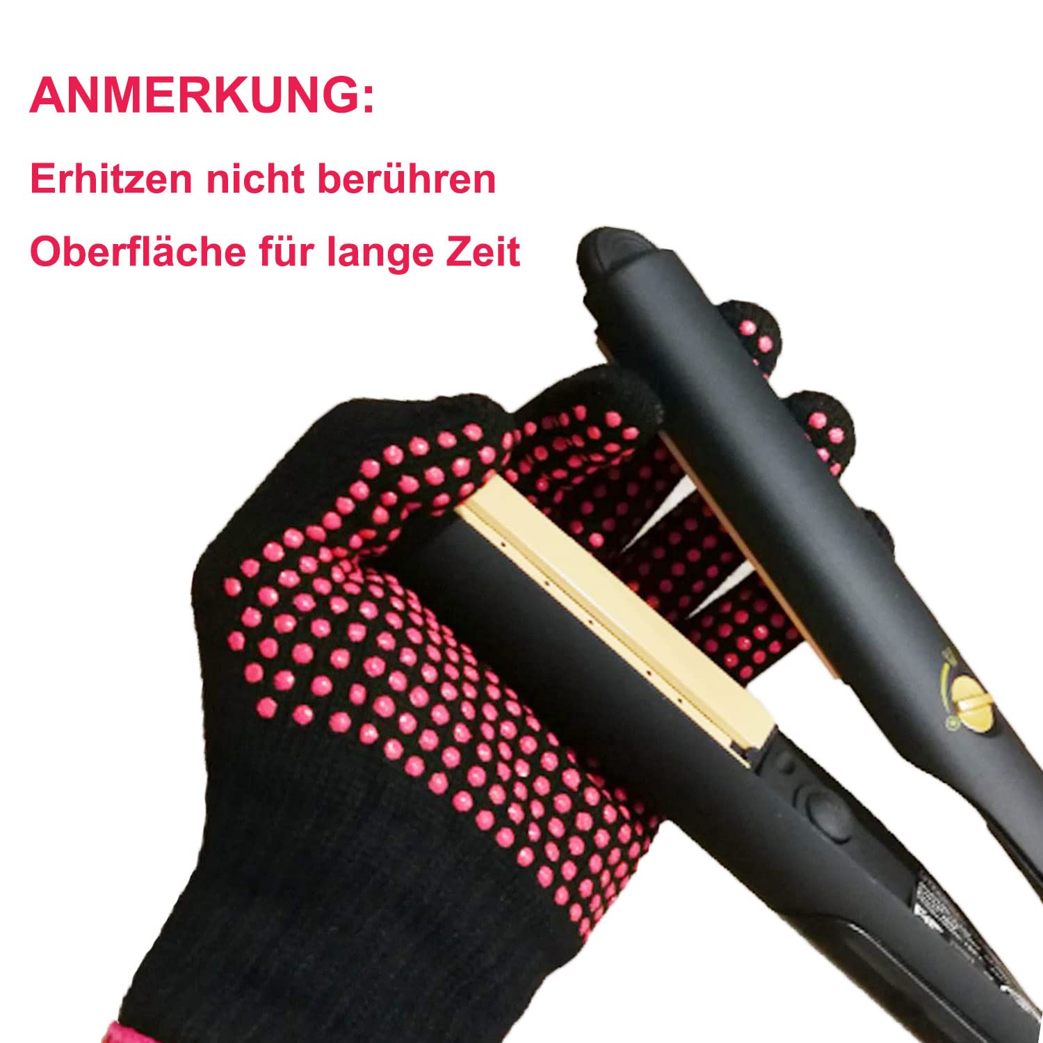 Lessmon Gants professionnels résistants à la chaleur pour coiffer les cheveux pour boucler, lisser et fer à friser