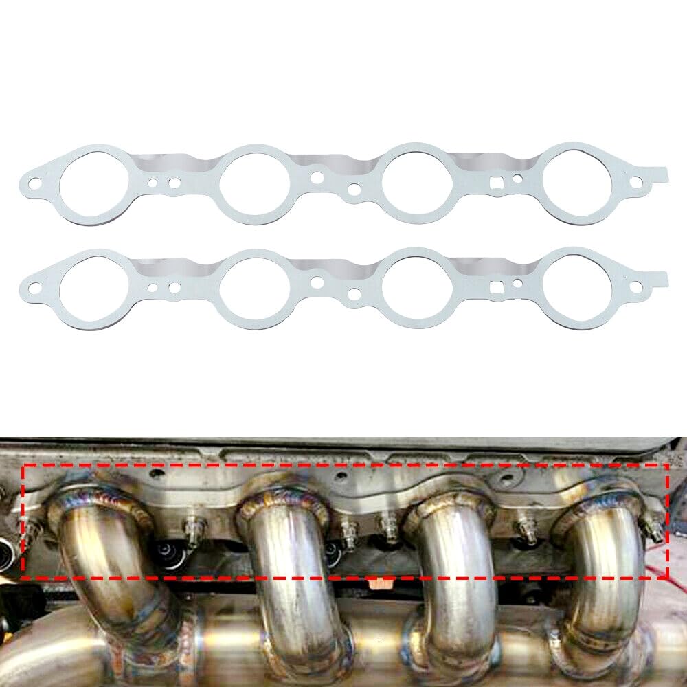 LS MLS Exhaust Manifold Gasket Set Multi-Layer Steel Header Fit for LS1 LS3 LSX 12617944 12600530 4.8 5.3 5.7 6.0 6.2 High-Performance Seal Engines Parts