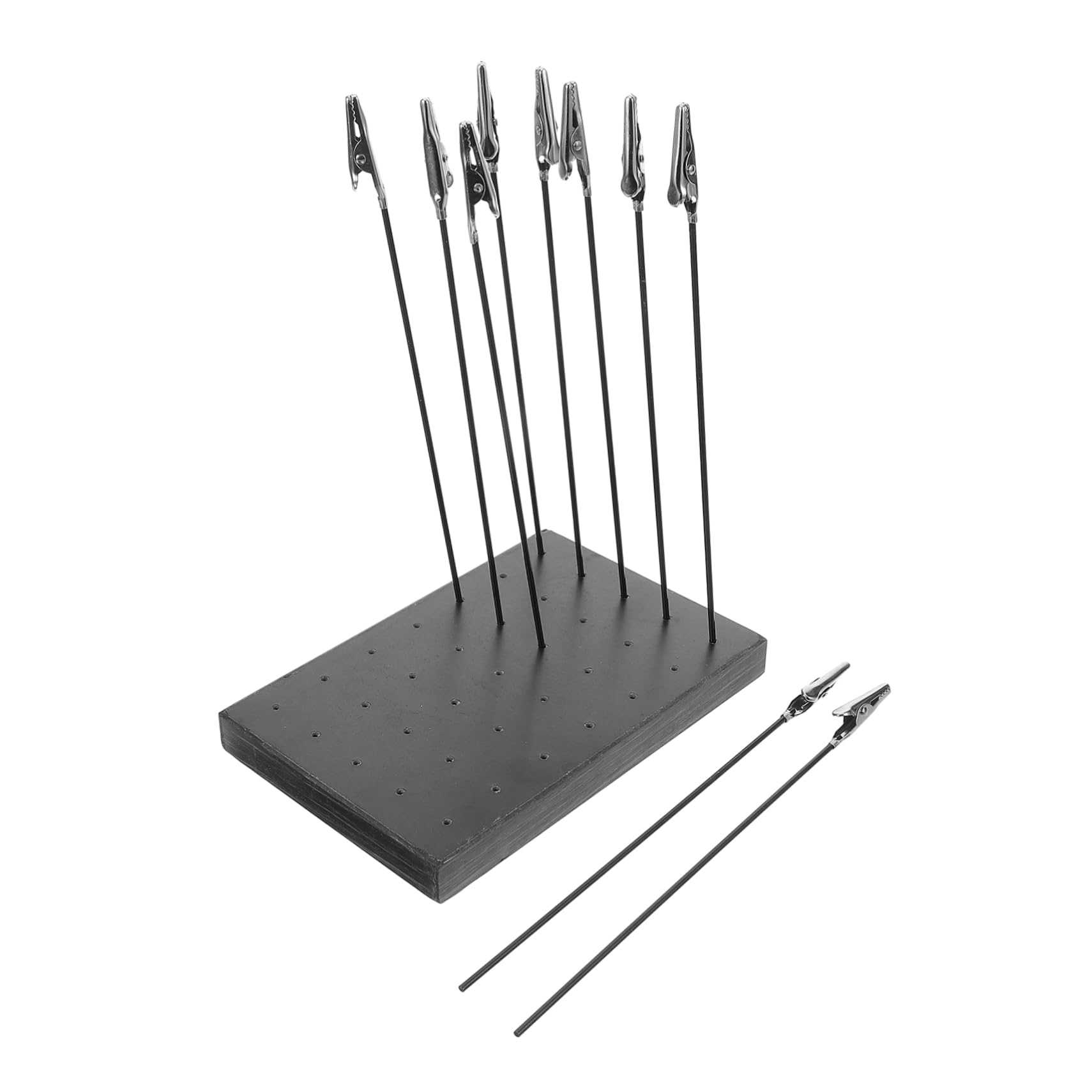 TEHAUX 1 Set Airbrush Model Coloring Clip Base Stand Holder Durable DIY Supply for Stable Support Model Painting Sturdy Construction Essential Tool for Hobby Enthusiasts