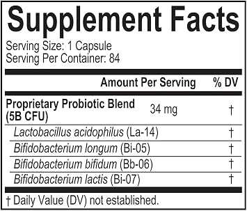 berkley jensen Probiotic for Women and Men, Probiotics for Digestive Health, Men and Womens Probiotic Capsules, NSF Certified, Compare to Align (84 Count (Pack of 1))