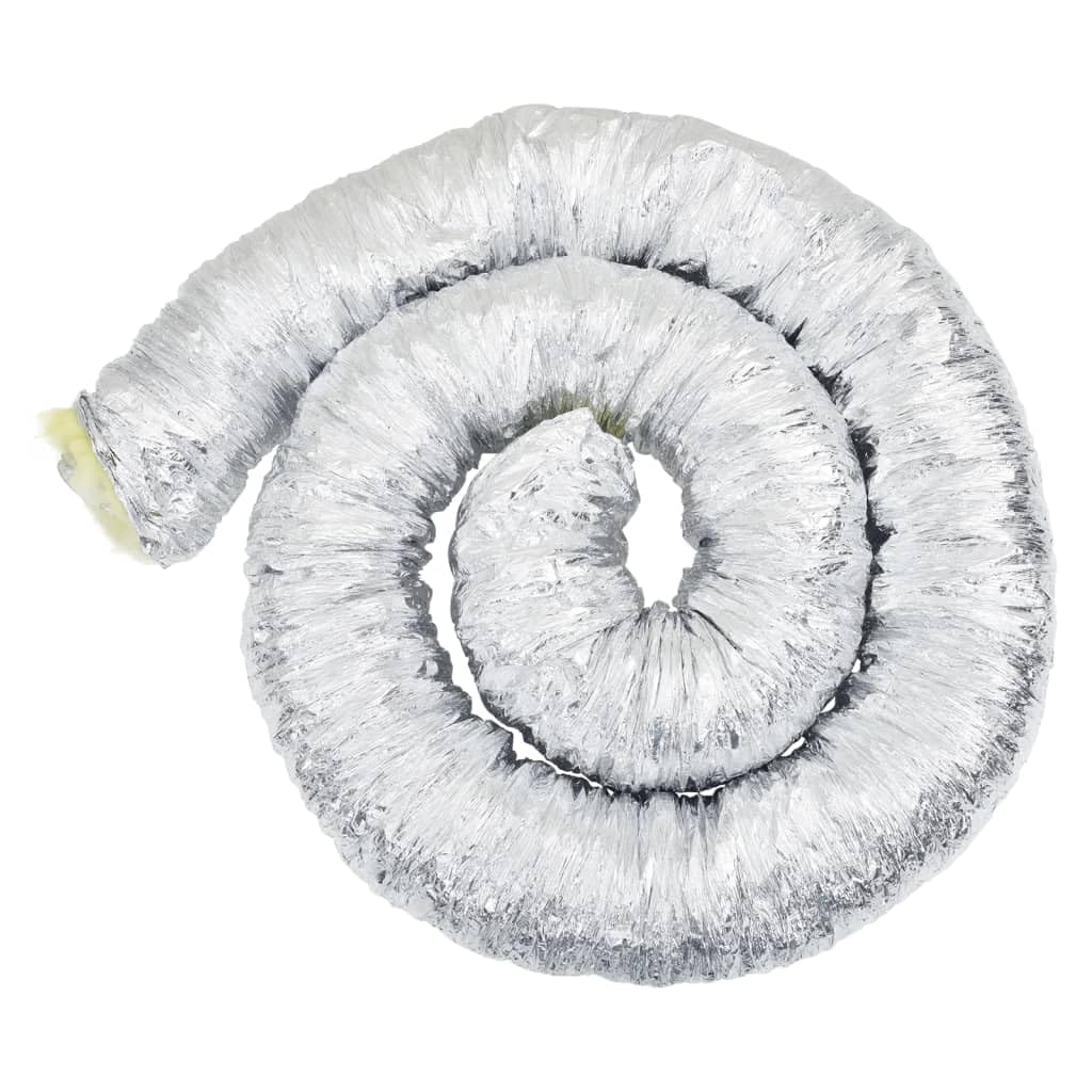 vidaXL Condotto di Ventilazione in Alluminio 6m Ø15cm, Condotto di Ventilazione Isolato, Tubo di Ventilazione, Tubo di Scarico
