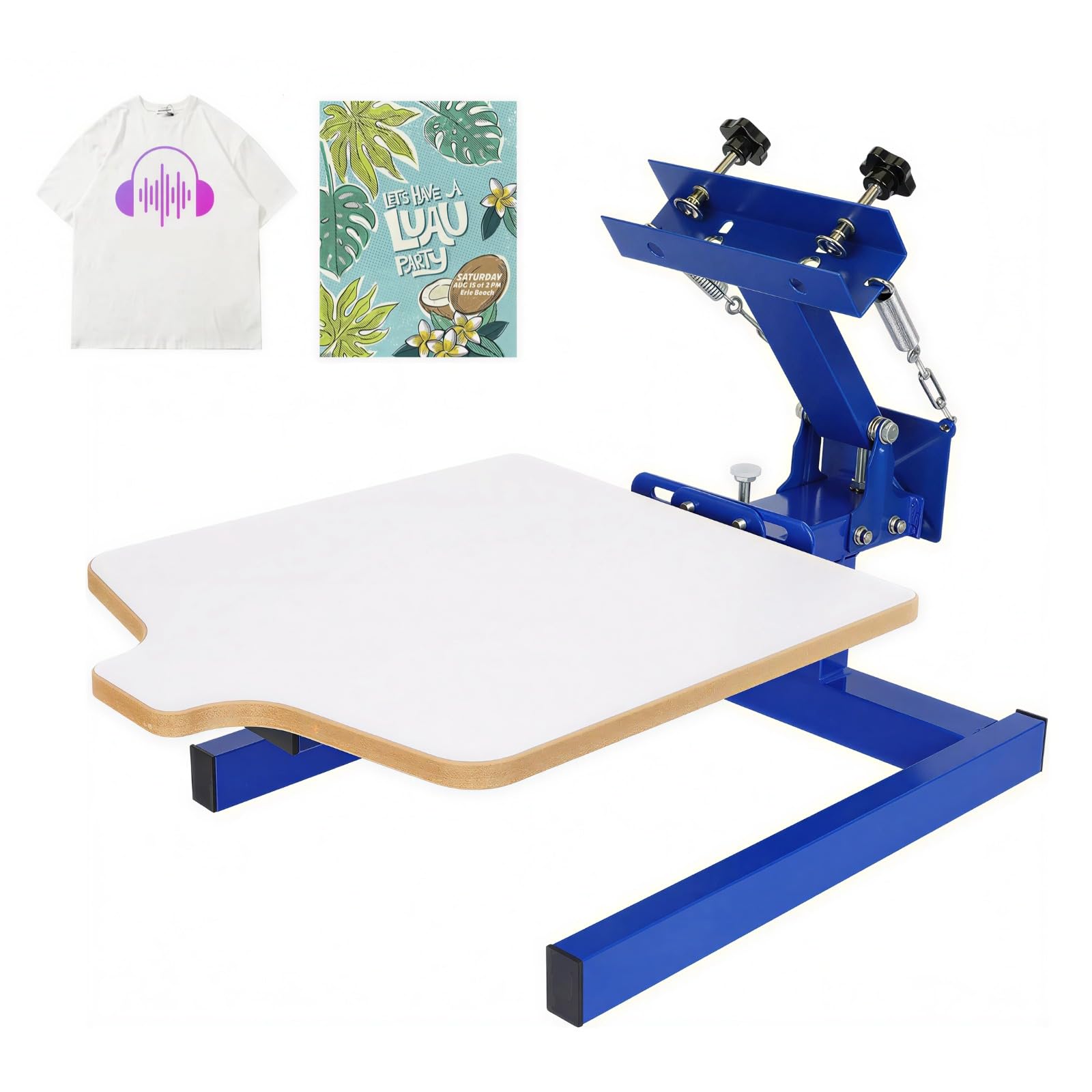 Amazon.co.jp: AIBOATスクリーン印刷機1ステーションスクリーン印刷機