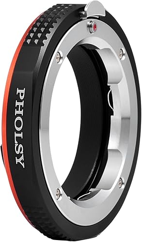 Vista 6 de PHOLSY Adaptador de montaje de lente Leica M a EF-M Compatible con Leica M, Zeiss ZM, VM Lens a Canon EF-M (EOS M) Mount Camera Body Leica M a EOS M