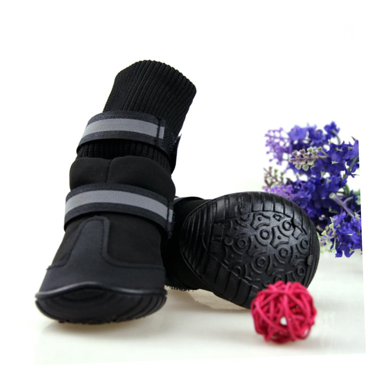 ABOOFAN Chaussures pour Chien Confortables Et Imperméables Chaussures De Randonnée Taille XL