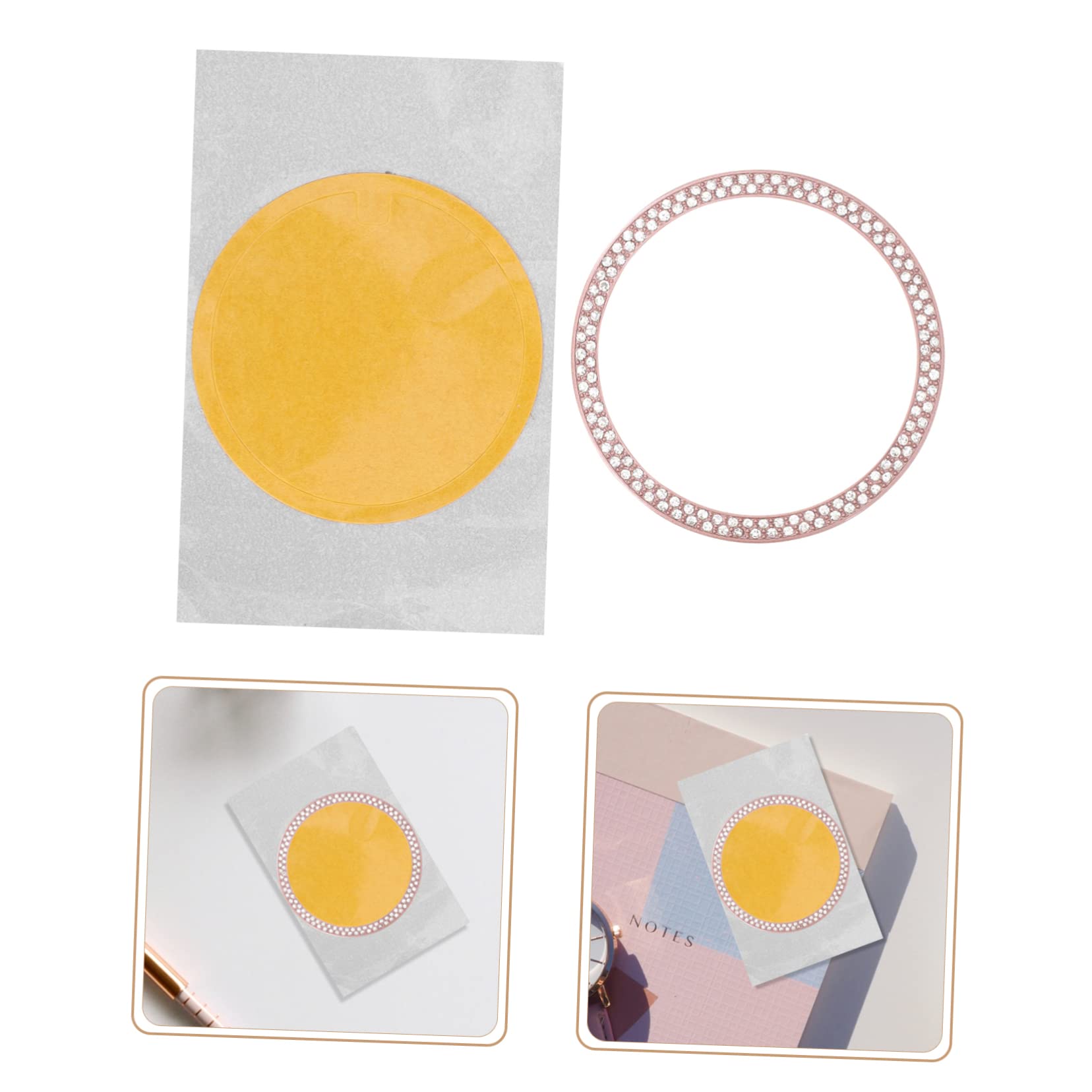 VILLCASE Stylish Smartwatch Bezel with Rhinestones Protector Compatible with Galaxy Watch Elegant Accessory for Scratch Stain Creative Design for Look