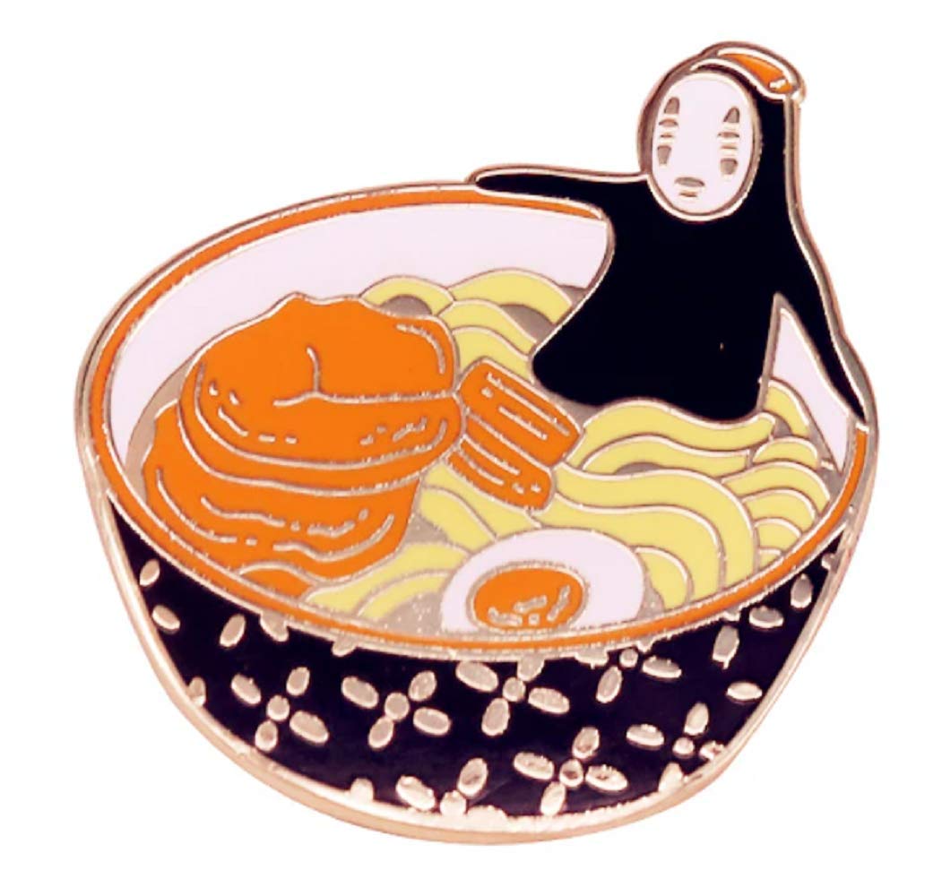 Spectre Pins Anime Studio Ghibli Spirited Away No Face Ramen Enamel Pin