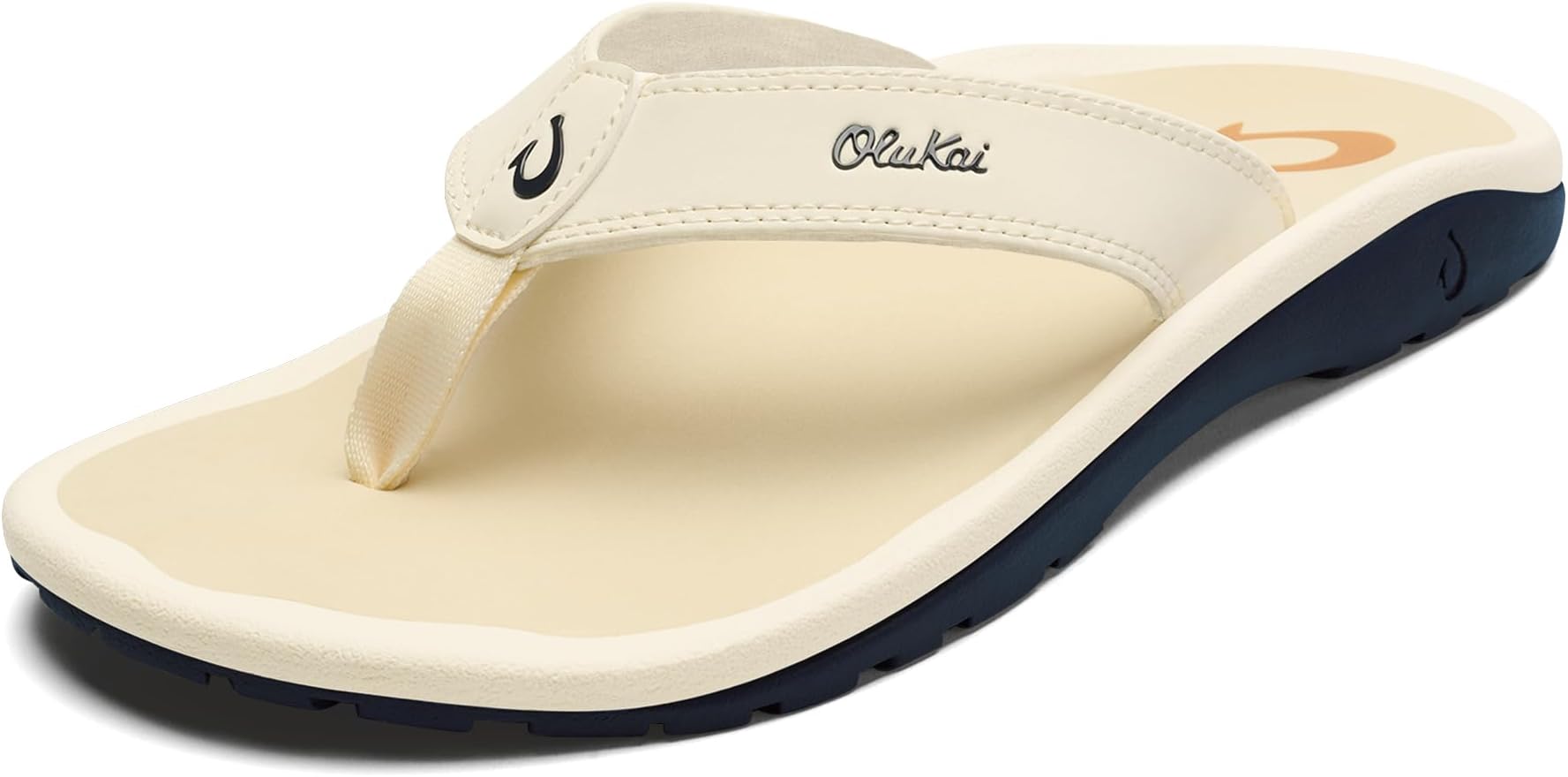 OLUKAI Ohana Men's Beach Sandals, Water Resistant Flip Flops, Arch Support & Comfort Fit, Lightweight & Durable, Enhanced Grip & Traction,
