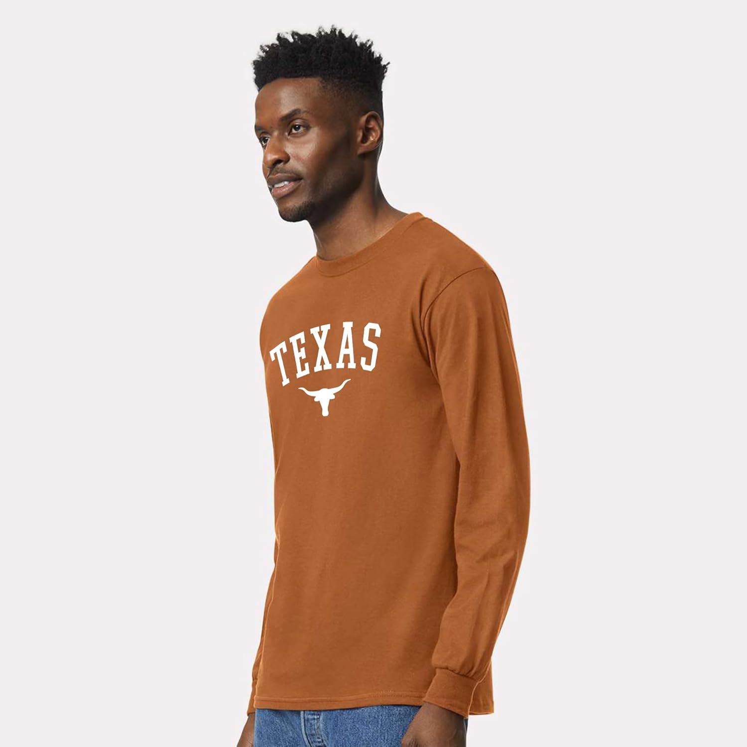 Texas Long Sleeve T-Shirt for Men, Women, Unisex, 100% Cotton, Texas State Pride Graphic Tee, Standard Fit Long Sleeve Top - Image 3
